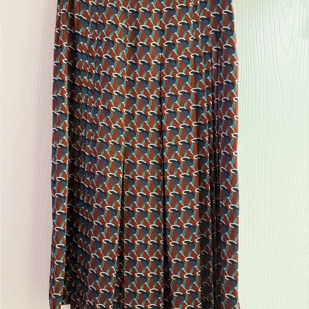 Zara A-Line Skirt with Geometric Pattern